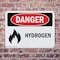 Signmission Hydrogen Danger Sign, Plastic, 10in W x 7in L, 2PK OS-2PACK-DS-P-710-L-1368 - alternate 6